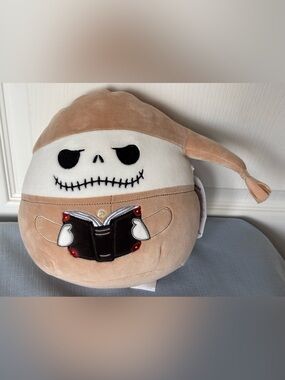 Squishmallows 8” Nightmare Before Christmas Jack the Skeleton Plush Toy in PJs